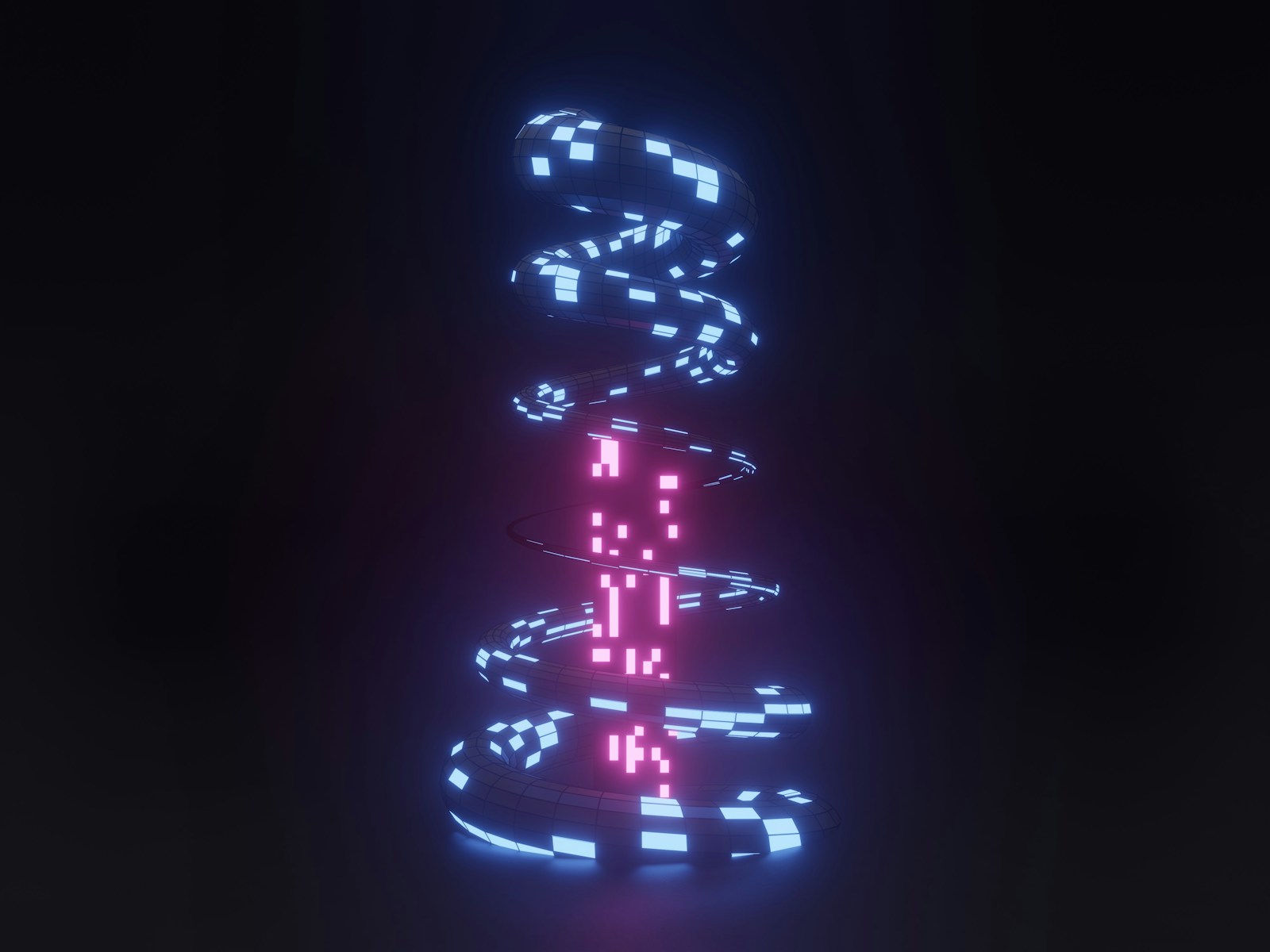 red and blue light streaks